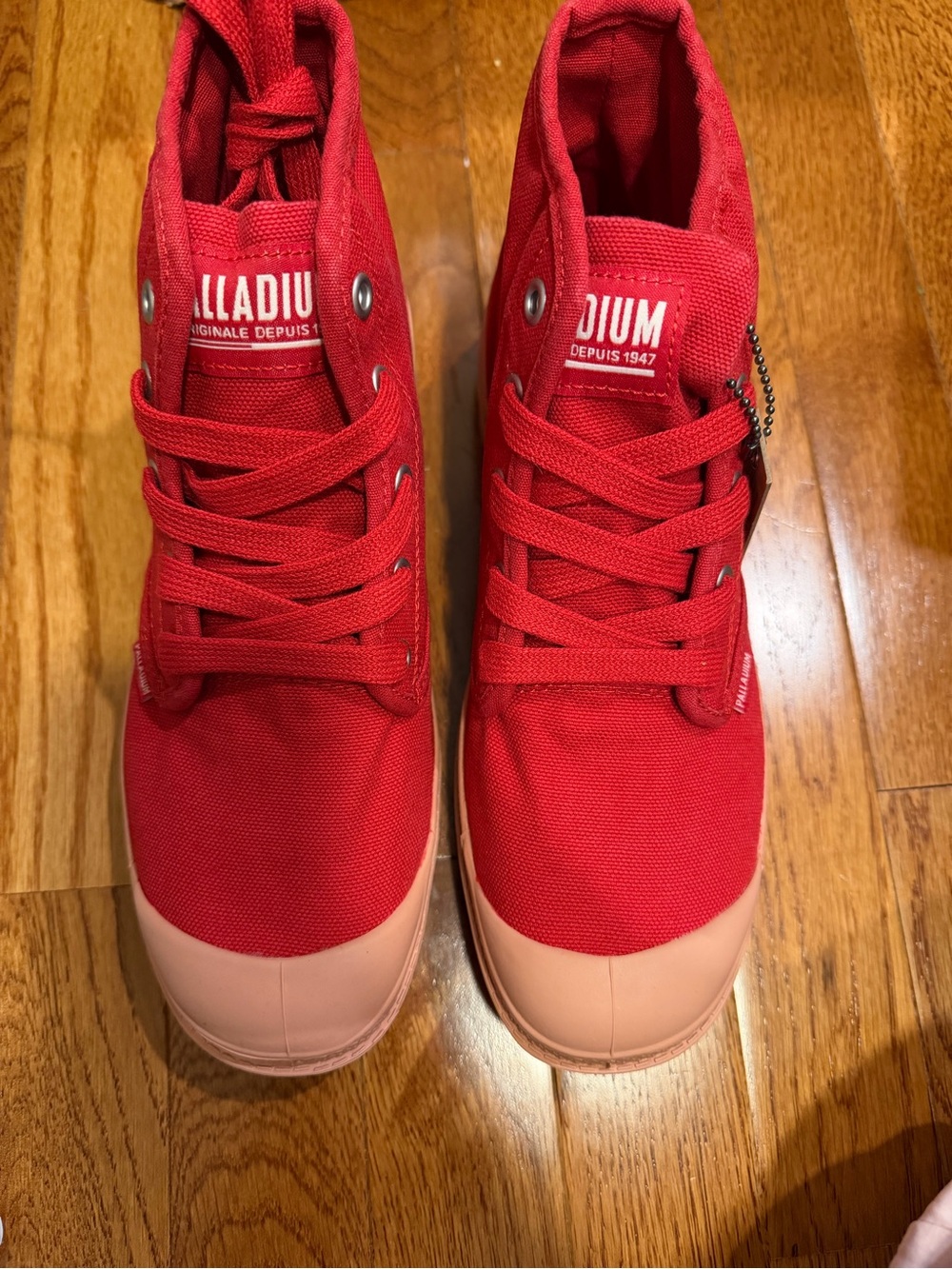 Palladium  PAMPA HI Red Canvas Sneakers